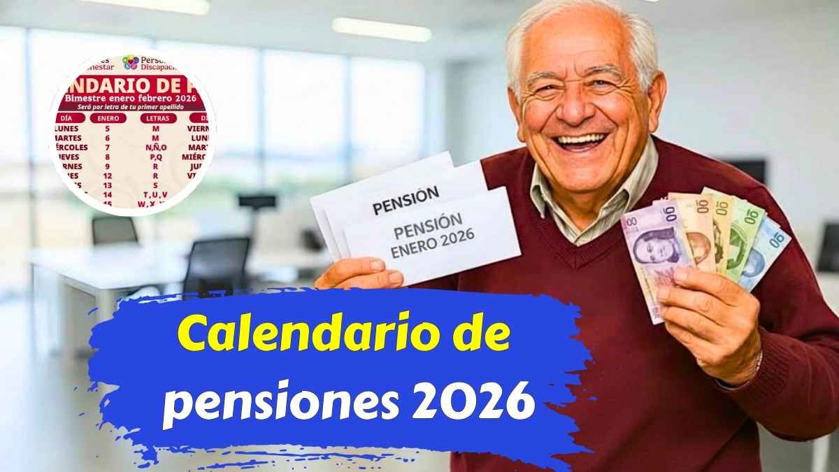 Calendario de pensiones 2026 fechas y lugares de cobro