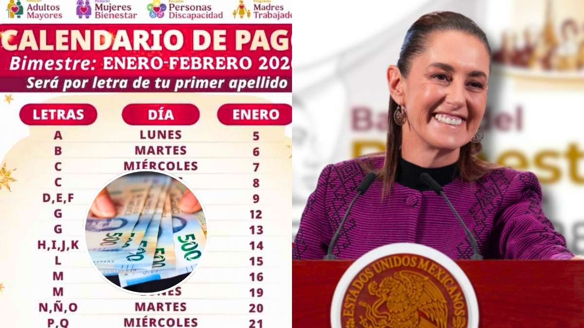 Mujeres Bienestar enero 2026 calendario de pagos y beneficiarias del 8 de enero